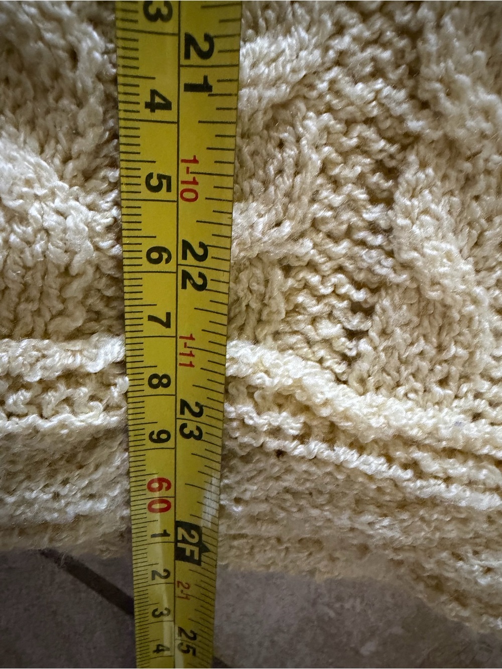 POL Soft Cable V-Neck Knit Sweater - Yellow oversized sz Small - Picture 9 of 9